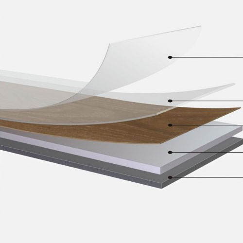 Pavimentazione LVT con strato di usura da 0,3-0,5 mm